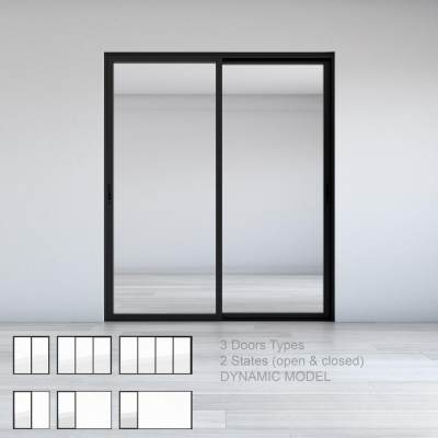 动态推拉门套装